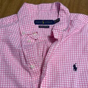 Ralph Lauren Kids Pink Gingham Button Down Shirt